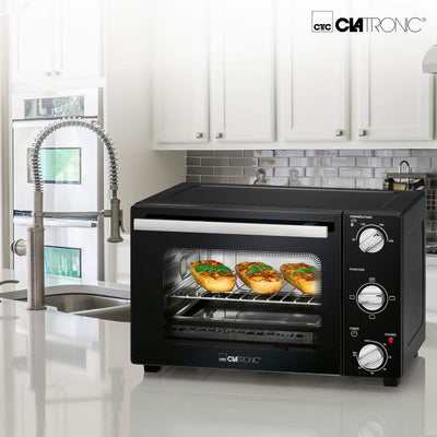 Clatronic Minibackofen MBG 3726 Backofen klein mit Ober- und Unterhitze, Mini Ofen elektrisch, perfe