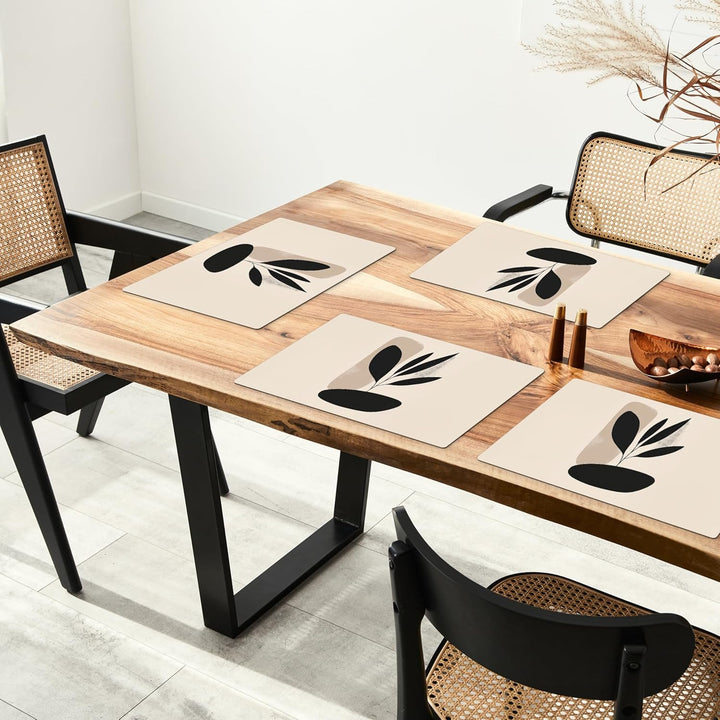 KitchenYeah© Platzsets Abwaschbar 6-Teilig 45x30 cm Tischsets Platzdeckchen Platzset Unterlage Tisch
