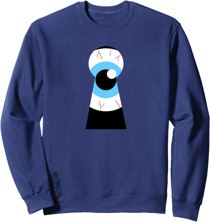 Schlüsselloch Gruselig Gucken Augapfel Auge Sweatshirt