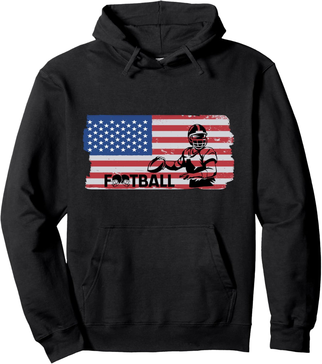 Sonntag ist Spieltag im American Football Pullover Hoodie