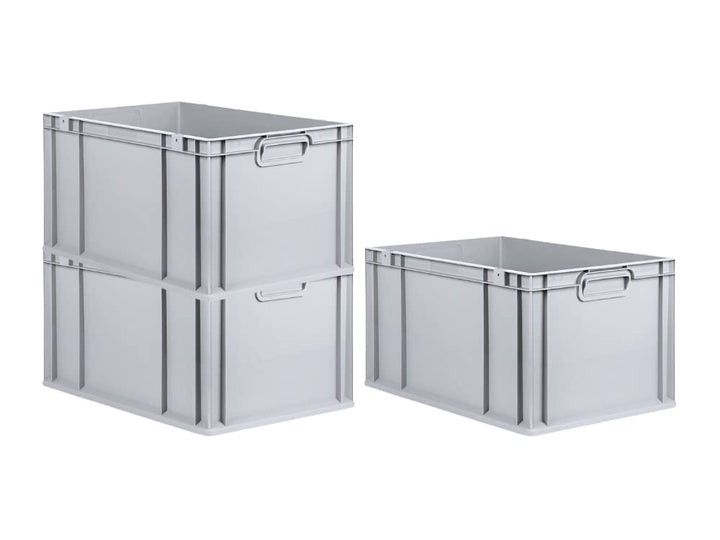 PROREGAL SuperSparSet 3x Eurobox NextGen Grip | HxBxT 32x40x60cm | 65 Liter | Griffe geschlossen | V