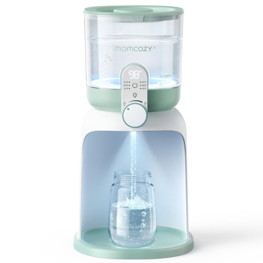 Momcozy Flaschenzubereiter Baby mit Dual-Licht, Schneller Flaschenwärmer zur Milchzubereitung, 1,69