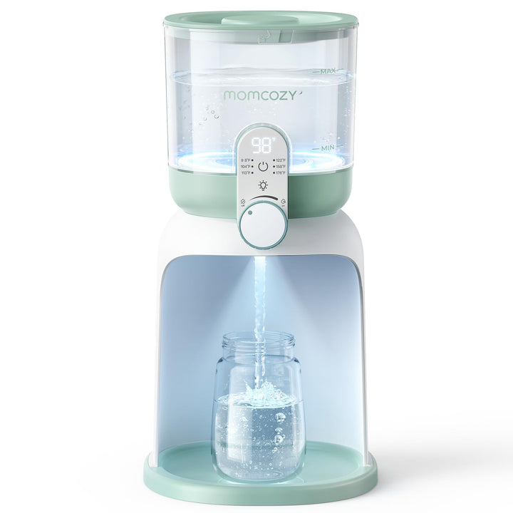 Momcozy Flaschenzubereiter Baby mit Dual-Licht, Schneller Flaschenwärmer zur Milchzubereitung, 1,69