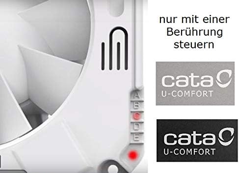 Allcata Cata/UC-10 Timer Hygro/Turbine Room/Bad/WC/Ventilator/Einstellbare Geschwindigkeit/Badlüfter