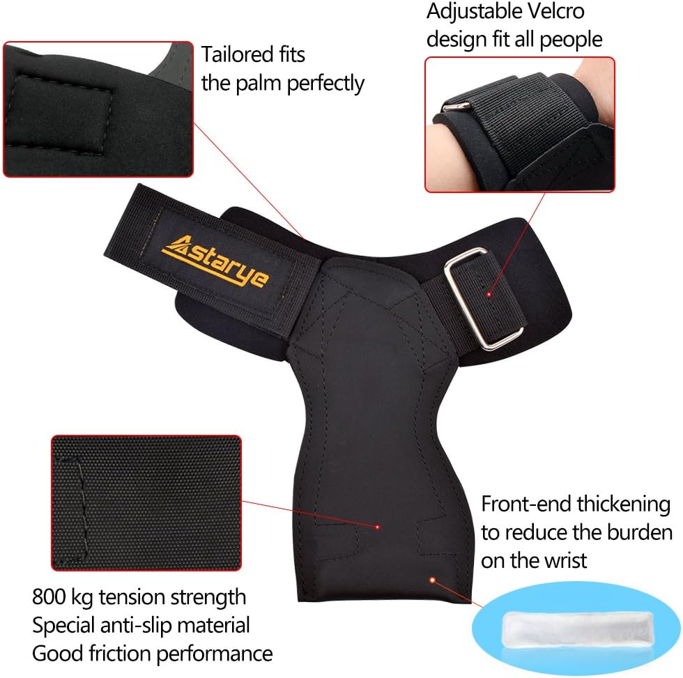 Professionelle Handschuhe für Fitness Unisex-Zughilfen mit extra Grip 800KG