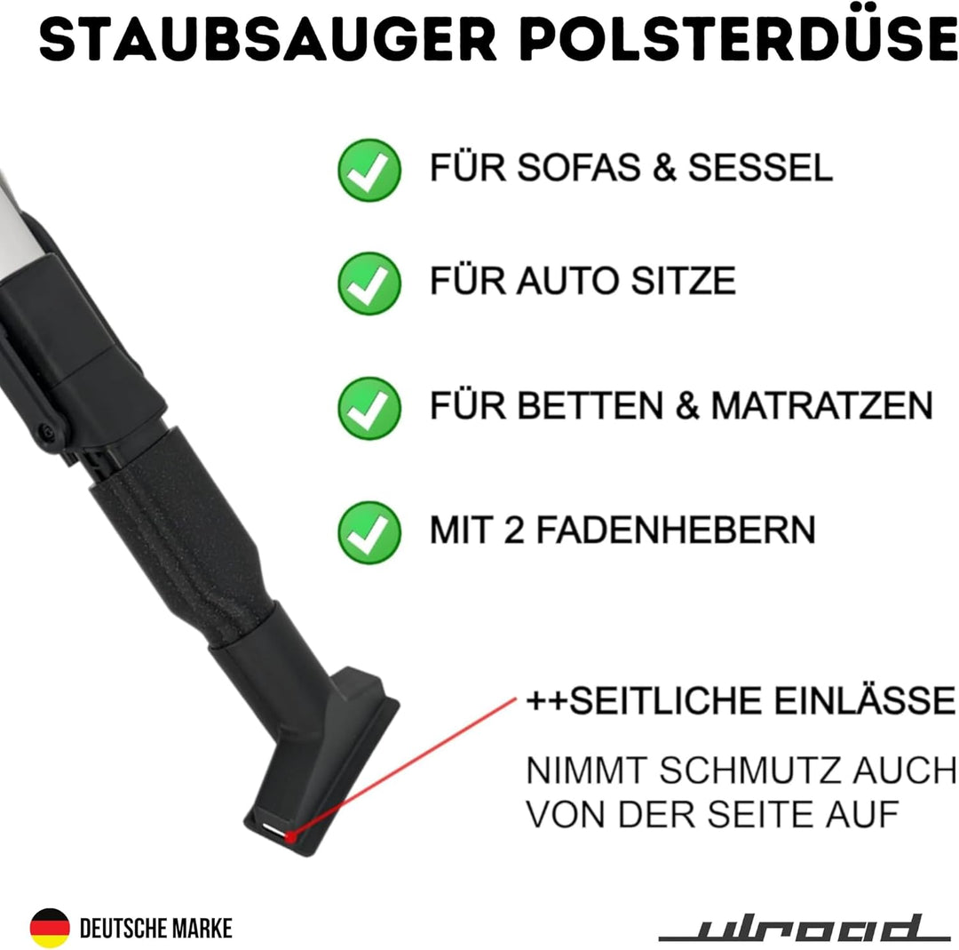 Polsterdüse kompatibel mit Philips SpeedPro Max Aqua Speed Pro Ersatzteil Staubsaugerdüse Bürste Düs