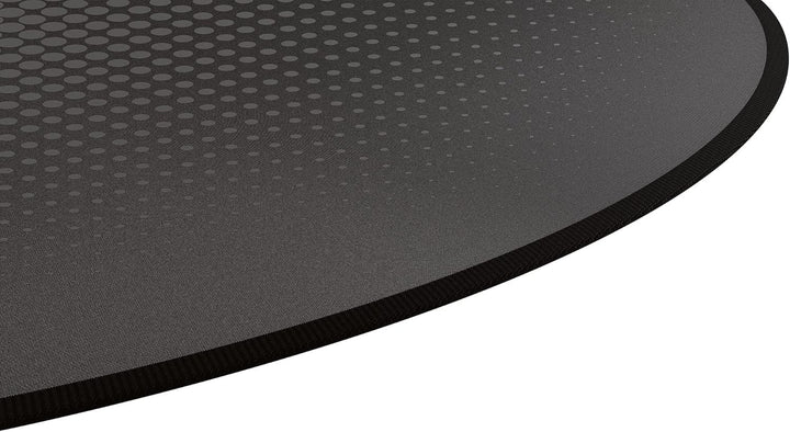 Trust Gaming Mika Runde Bodenschutzmatte, 117 cm, rutschfeste Unterseite, Abriebfest, Stuhlunterlage