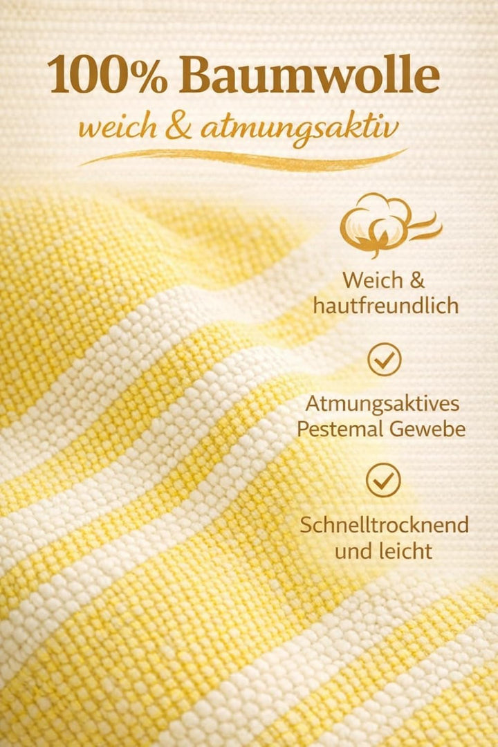 ELY PARKER Strandponcho für Kinder - 100% Baumwolle Strandtuch &amp; Strandkleid - Saugstarkes Badeponch