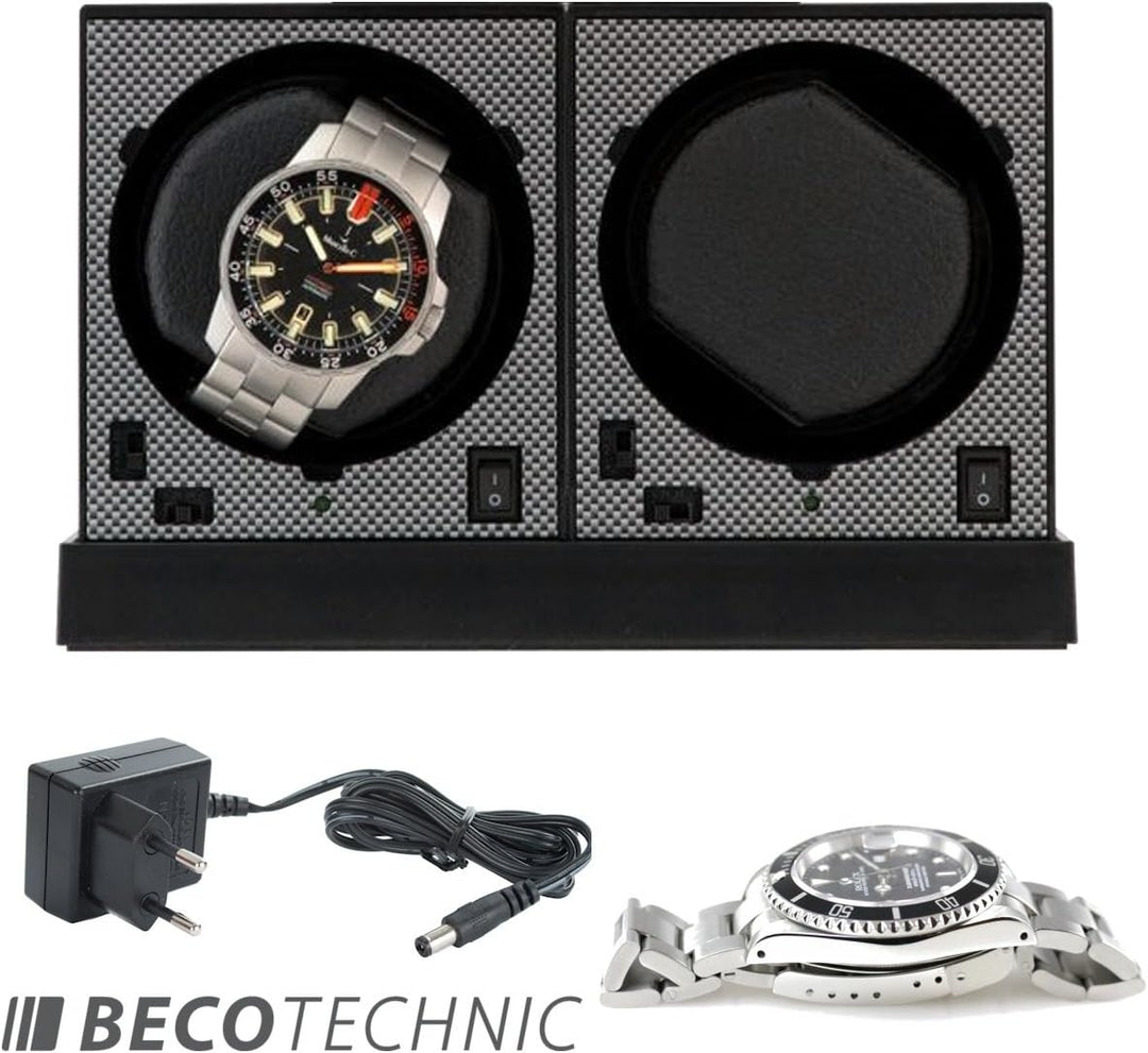 Uhrenbeweger Boxy CARBON EDITION PRO2 Base MED - Kollektion 2024 von Beco Technic