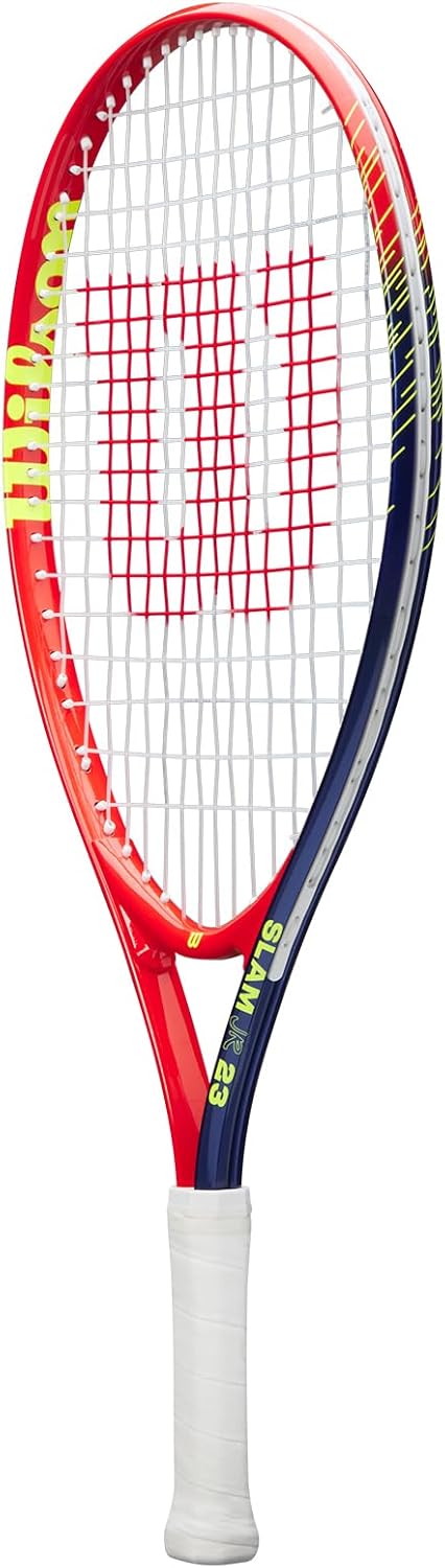 Wilson Slam Junior 23 Boys Tennis Racket Red/Yellow Strung 205g L 23", 23"