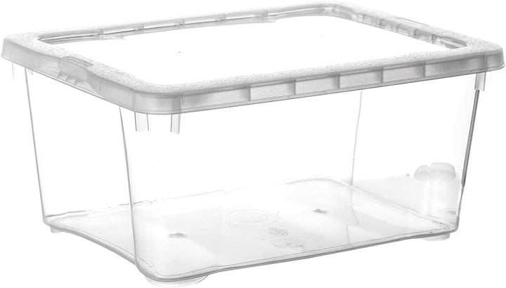 BigDean 9er Set Aufbewahrungsboxen mit Deckel 1,7L klein - belüftete & stapelbare Klarsichtboxen tra