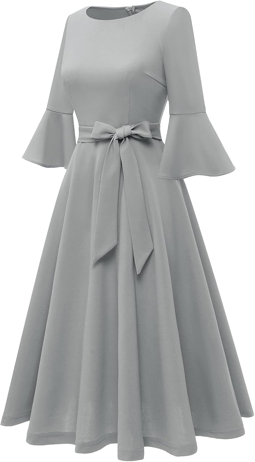Homrain Glitzer Kleid Damen elegant Langarm Winterkleider Festliche Kleider mit Pailletten Party Coc