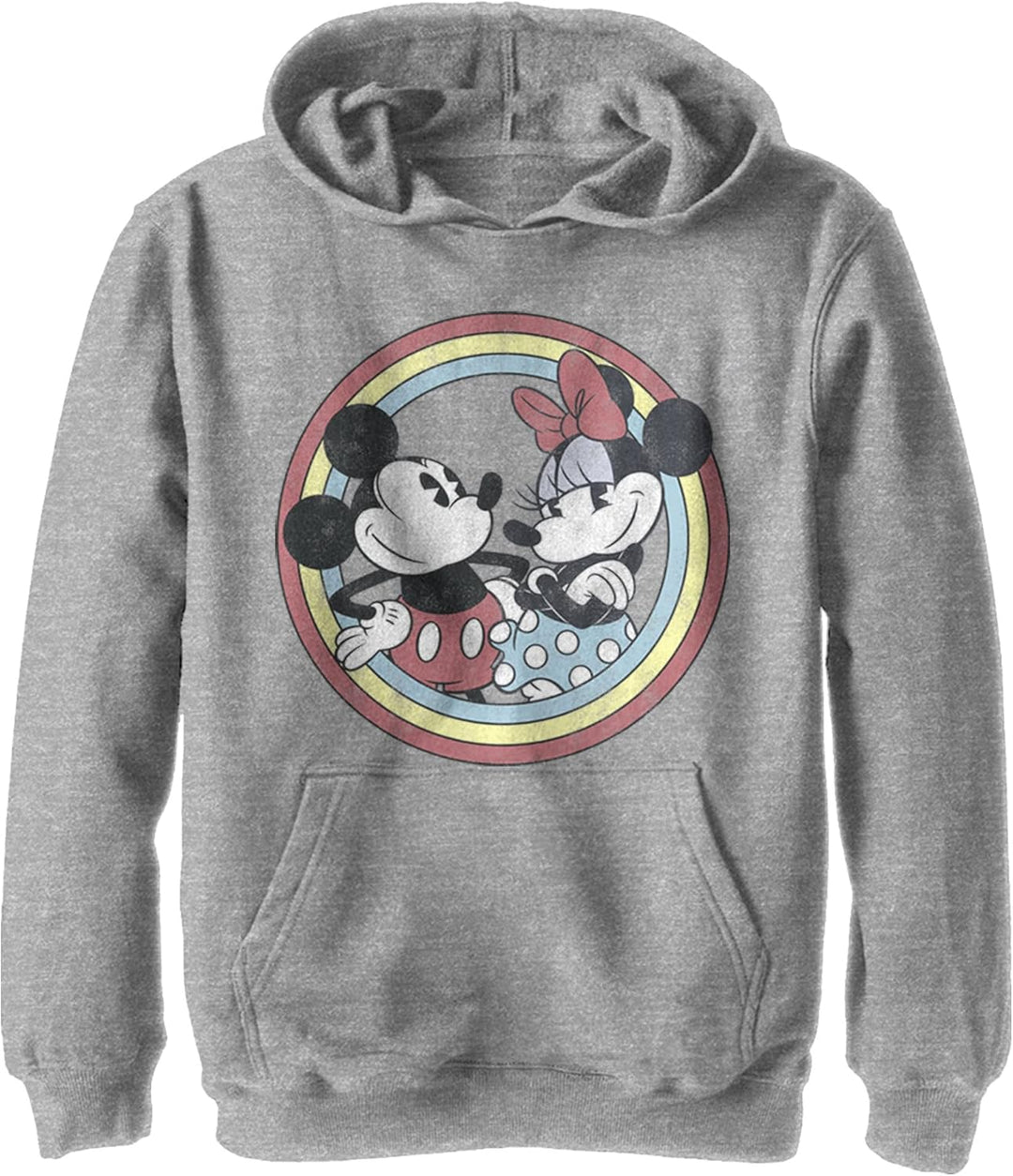Disney Jungen Mickey Minnie Circle Hoodie M Sportlich Heather, M Sportlich Heather