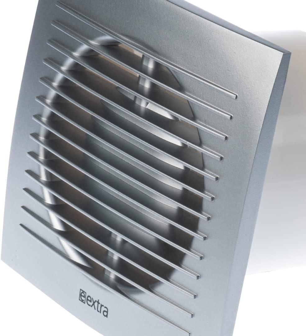 EUROPLAST Ø 100mm Badlüfter Wandlüfter Ventilator Wandventilator Abluftventilator Leise für Küche Ba