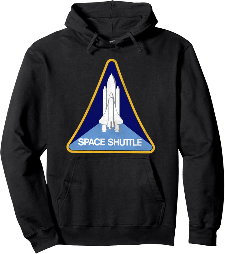 NASA Space Shuttle Skinny Triangle Patch Pullover Hoodie