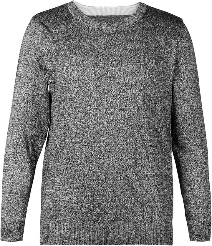 Natudeco Schnittfestes Hemd, Anti-Schlitz-Kleidung, Schutzpullover Der Stufe 5, Rundhals-Langarm-Arb