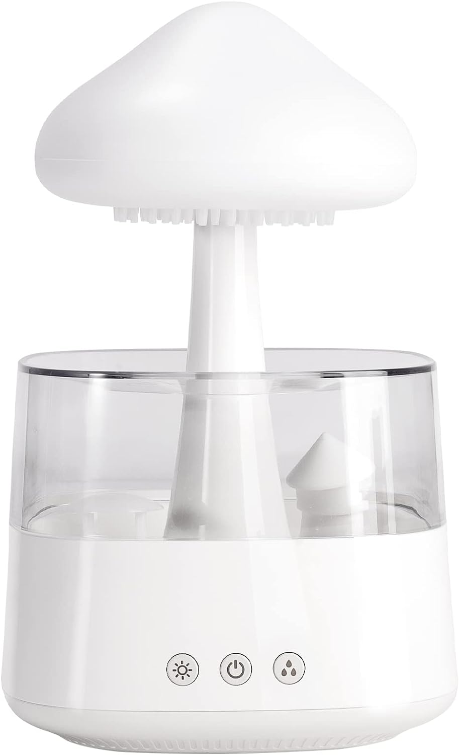 Regenwolken Luftbefeuchter für Schlafzimmer und grosse Räume, Pilz Öldiffusor mit LED-Leuchten in 7