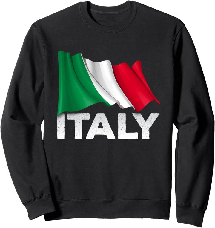 Italien-Land-Shirt - winkende italienische Flagge Sweatshirt