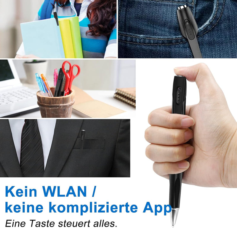 TANGMI Mini Kamera Mini Überwachungskamera 1080P Kamera Klein Tragbare Micro Kamera (Kein Geräusch)