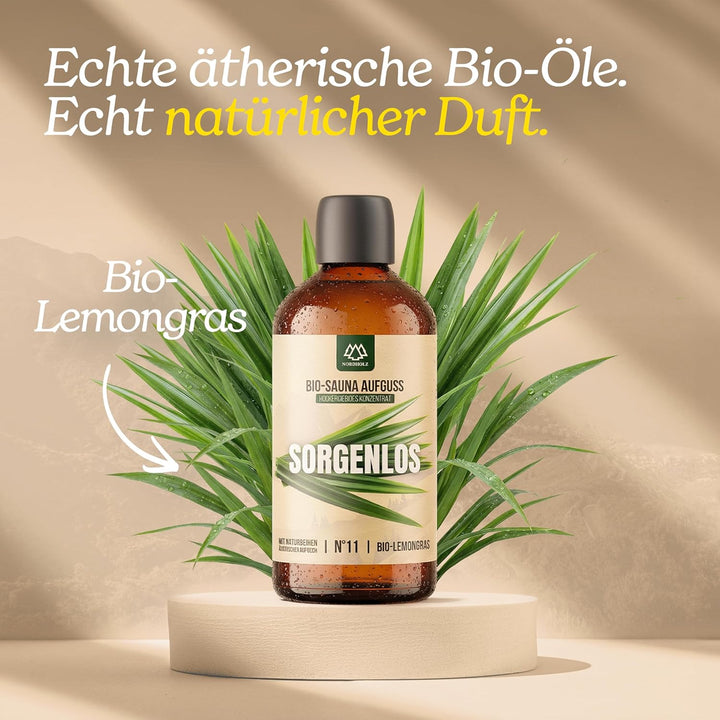 Saunaaufguss BIO [NATURREINE ÄTHERISCHE BIO-ÖLE] Sauna Aufgussmittel 