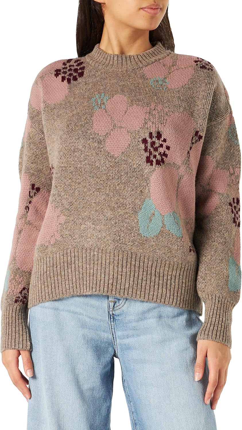 MUSTANG Damen Carla C Jacquard Pullover L Berlin Jacquard 12374, L Berlin Jacquard 12374
