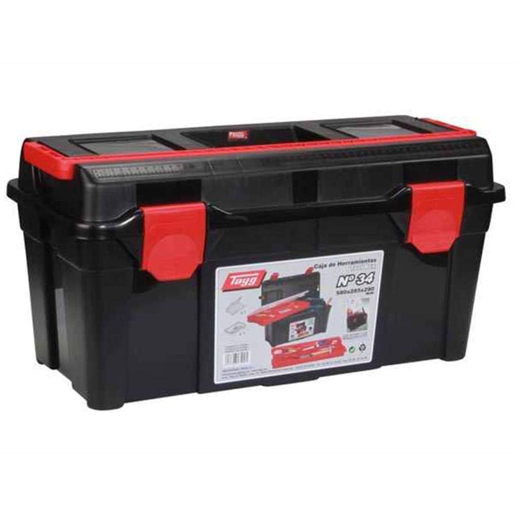 TAYG Kunststoffkoffer N° 34 (580x285x290mm, mit Werkzeugträger, bis 120 kg) 484902 Werkzeugkasten 34