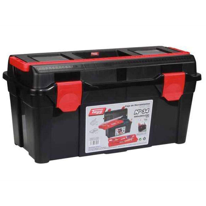 TAYG Kunststoffkoffer N° 34 (580x285x290mm, mit Werkzeugträger, bis 120 kg) 484902 Werkzeugkasten 34