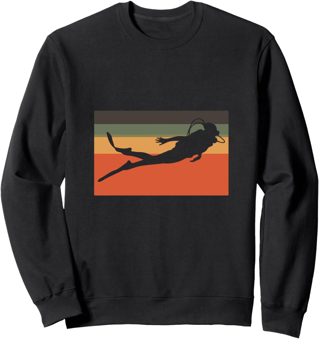 Retro Tauchen Scuba Taucher Tauchsport - Vintage Tauchen Sweatshirt