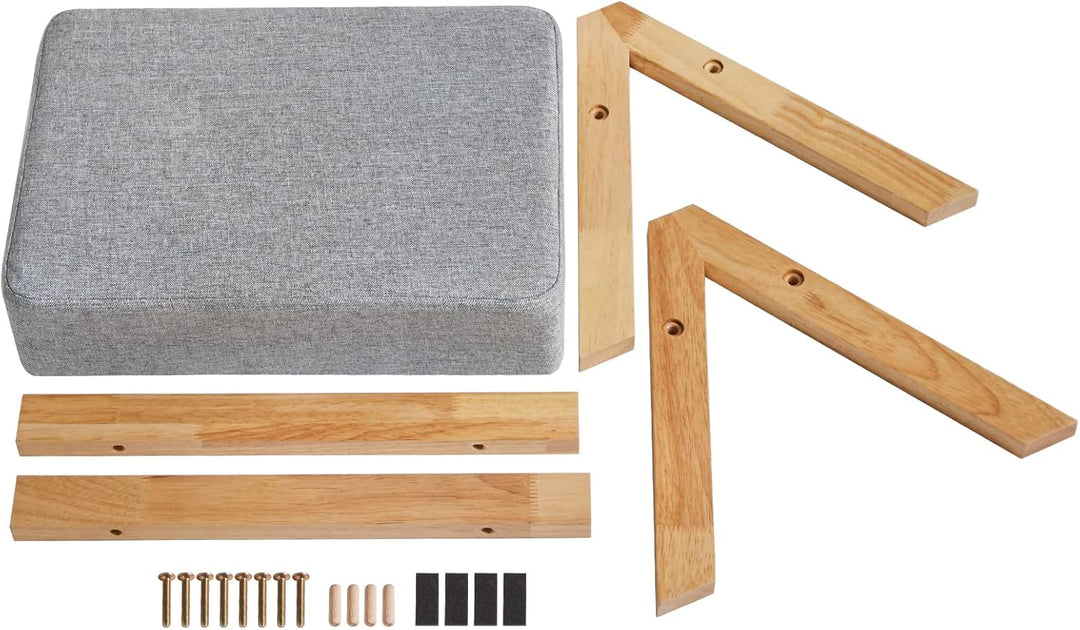 YMYNY Fusshocker, Ottoman klein, Schuhe Wechselhocker, Hilfsfusshocker, Typ A Moderner Stabiler Holz