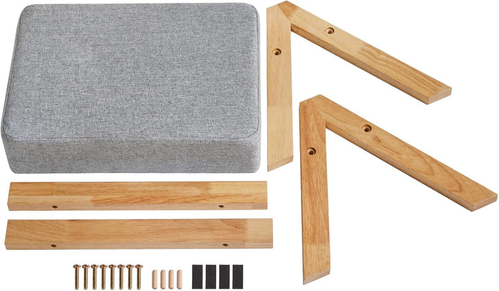 YMYNY Fusshocker, Ottoman klein, Schuhe Wechselhocker, Hilfsfusshocker, Typ A Moderner Stabiler Holz