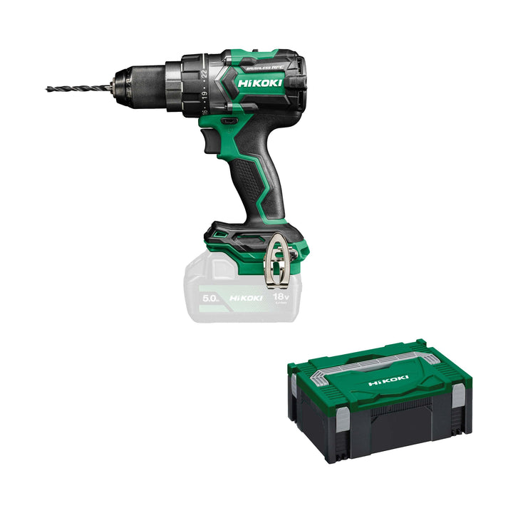 HiKOKI Akku Bohrschrauber DS18DC (18V, Li-Ion, Leerlaufdrehzahl 0-2000 u/min, Max. Festdrehmoment 14