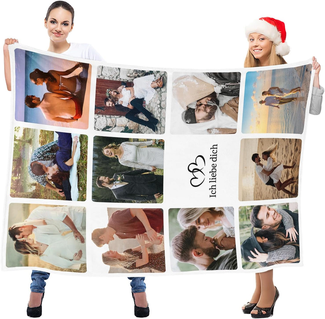 LNM Personalisierte Decken mit Foto, Personalisierte Decke, Personalisierte Foto Decke, Personalisie