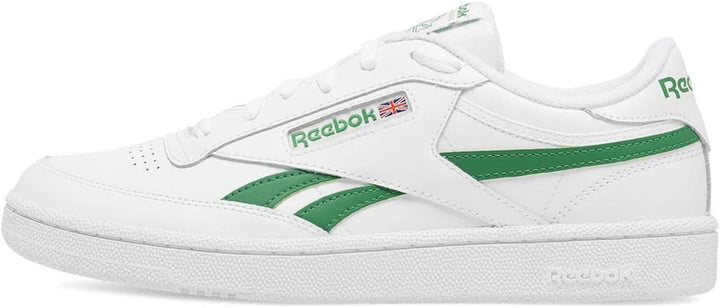 Reebok Unisex Club C Revenge Sneaker, Ftwwht Glegrn Ftwwht
