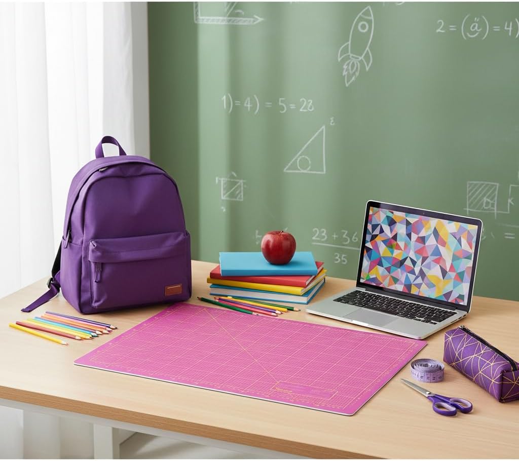 Schneidematte Violett Pink 100x150cm 3-lagig Schneidematte XXL selbstheilend - Bastelunterlage - Sch