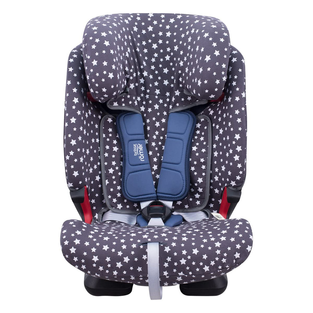 JYOKO Kids Bezug für Autositz kompatibel mit Romer Advansafix, Evolva IV M, aus Baumwolle (Winter Sk