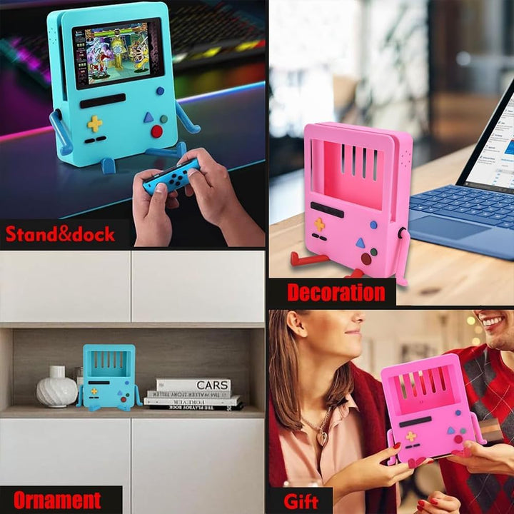 Ständer für Nintendo Switch Zubehör, Cartoon Niedlich, Spiele Console Cover Schutzhülle für Switch P