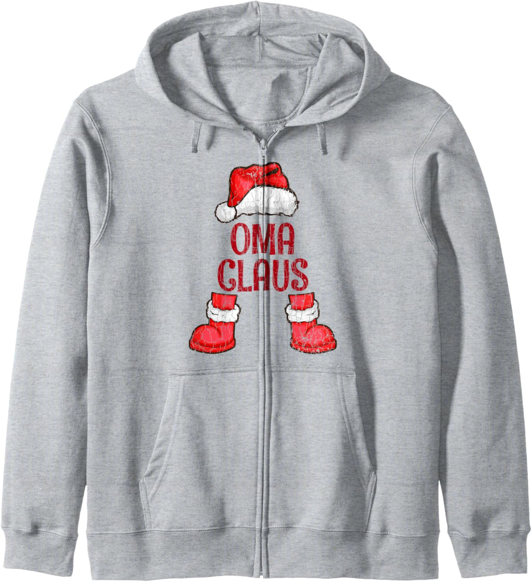 Oma Claus Lustiges Weihnachts-Geschenk Familien Kapuzenjacke