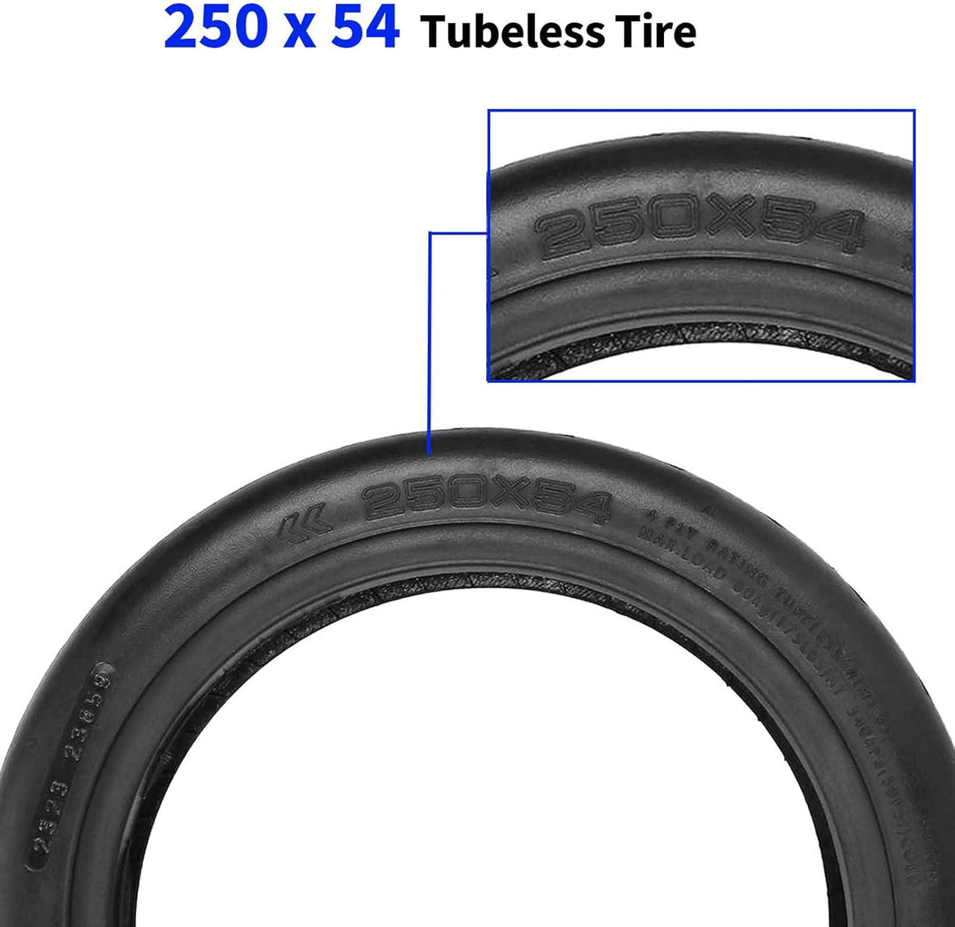 250 x 54 Reifen Schlauchlose für Xiaomi Mi4 Pro/Lite Elektroroller, 10 x 2,125 Reifen für Ninebot F2
