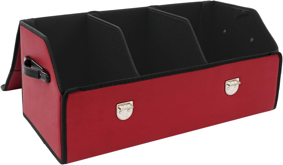 56L Kofferraum Organizer mit Deckel,Auto Kofferraumbox wasserdicht &amp; verschleissfest Auto Kofferraum