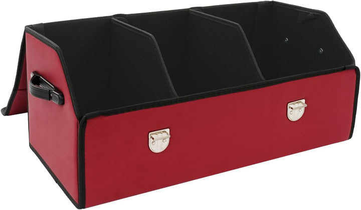 56L Kofferraum Organizer mit Deckel,Auto Kofferraumbox wasserdicht &amp; verschleissfest Auto Kofferraum