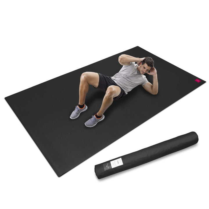 Cardio Mat Fitnessmatte, 2,5 x 1,5 m | inkl. Aufbewahrungstasche, abriebfest, desinfizierbar, mit Sc