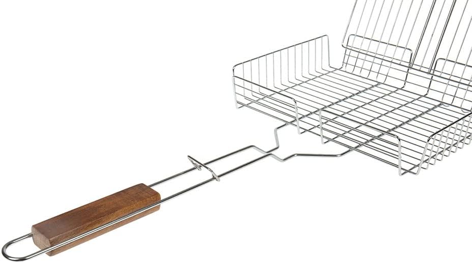 I LOVE BBQ – RUECAB Grillroste für Grill und Smoker – Doppelt verstellbarer Grillrost, 31 x 23 cm, v