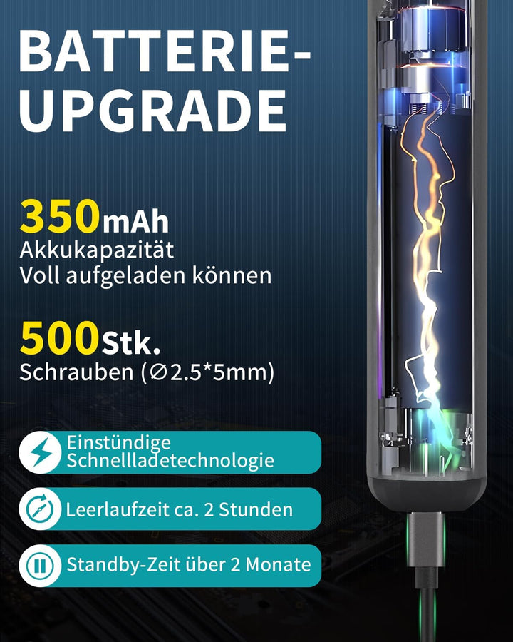 Mini Elektro Schraubendreher Set 140-tlg.: Präzisions-Reparatur-Set Feinmechaniker Werkzeug mit 120