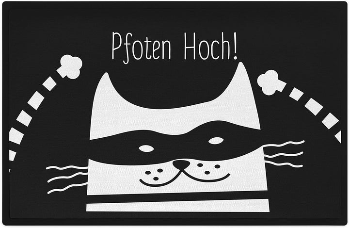 Trendation - Lustige Katzen Fussmatte Geschenk Pfoten Hoch Katzenbesitzer 60x40 cm