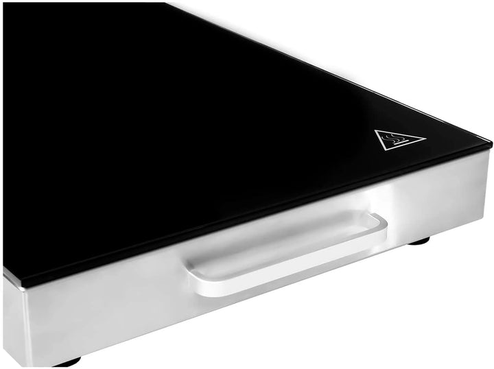 Royal Catering - RCHP-500G - Warmhalteplatte - 260 W - Glasoberfläche - 53,0 x 32,5 cm