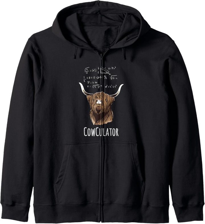 Scottisch Cow Cowculator Scottish Highland Cattle Kapuzenjacke
