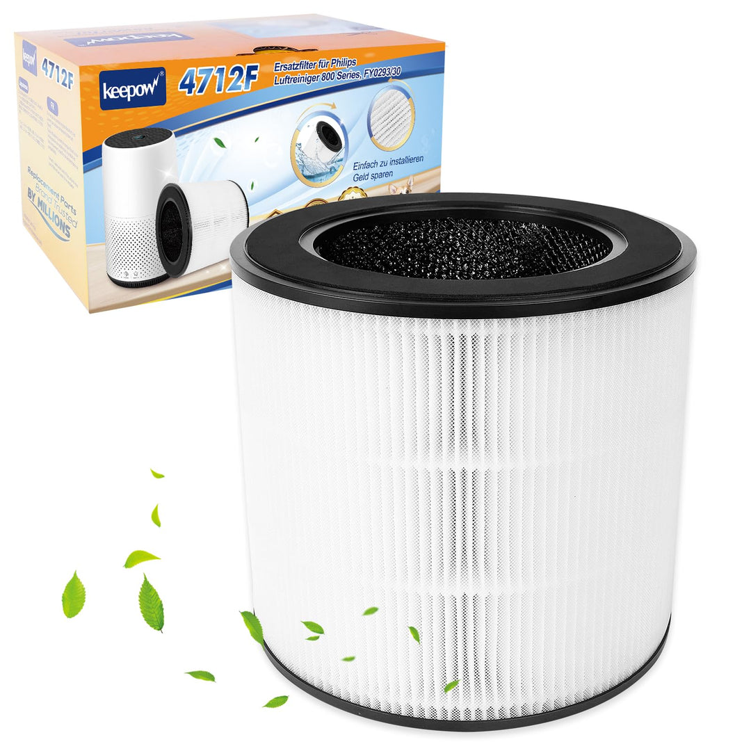 KEEPOW FY0293/30 FY0194/30 Ersatzfilter für Philips Luftreiniger 800 Series Hepa Filter, Luftfilter