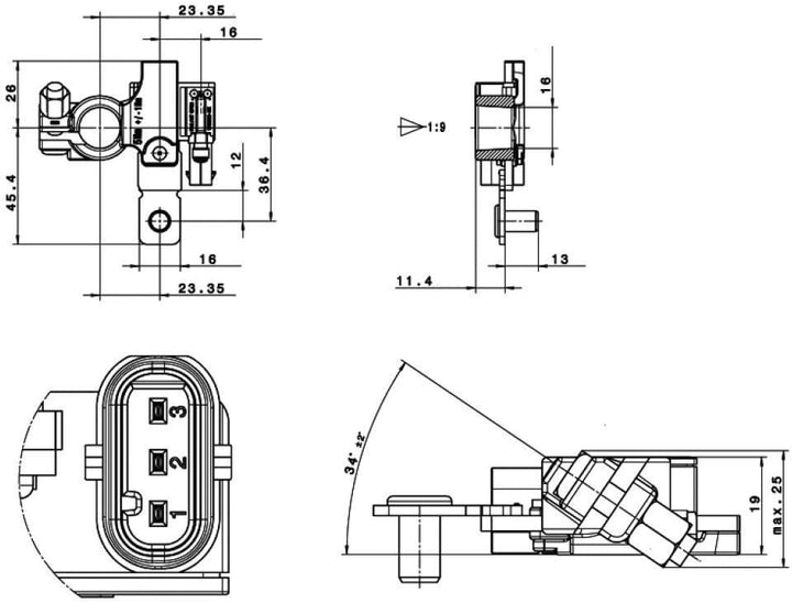 HELLA - Sensor, Batteriemanagement - 24V - 6PK 011 700-001