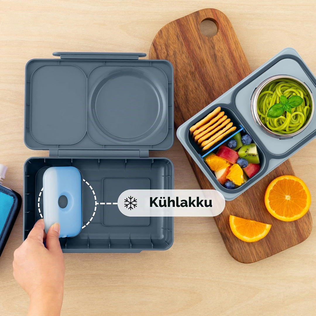 Omie Box UP Bento-Box für Kinder, isolierte Lunchbox, auslaufsichere Thermosdose, Kühler Eisbeutel,