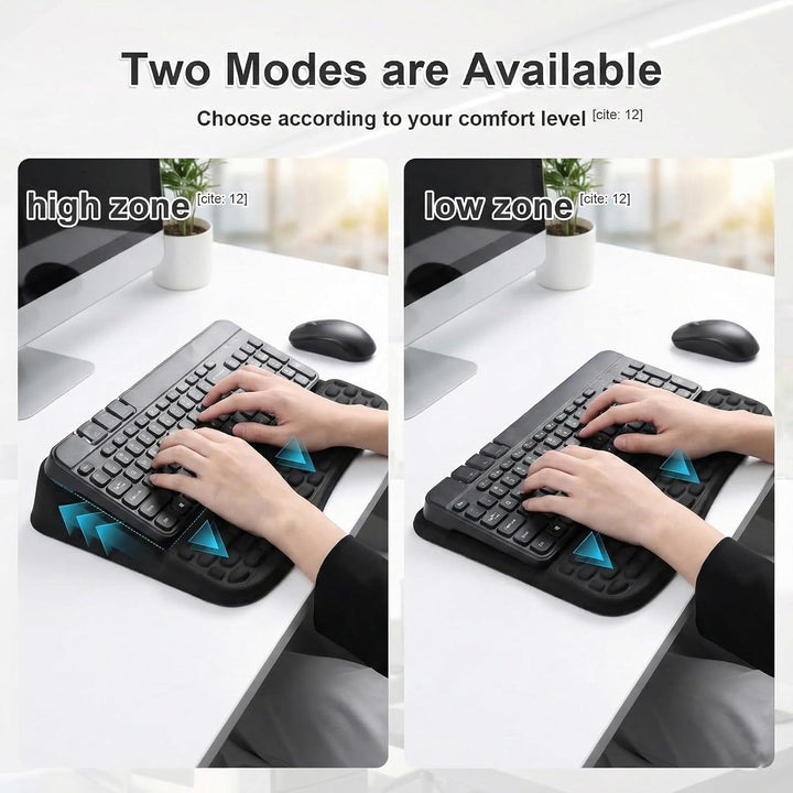 Handballenauflage Tastatur Maus 2-in-1 Set, Ergonomische Memory-Schaum | Cloud Wrist Rest mit 2 Neig